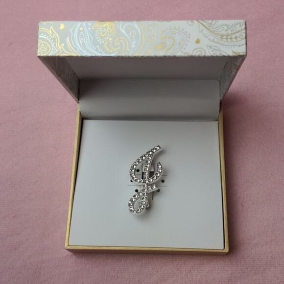 Charter Club Letter J Initial Pin - Picture 1 of 5